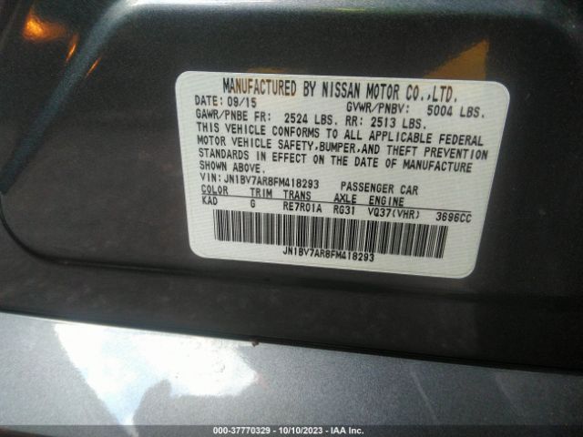 2015 INFINITI Q50 JN1BV7AR8FM418293 Photo 8