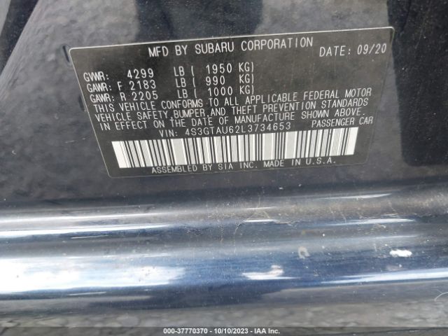 4S3GTAU62L3734653 Subaru Impreza Limited