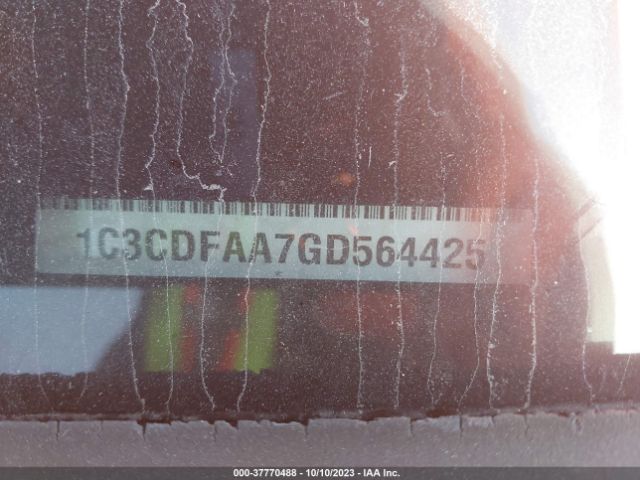 1C3CDFAA7GD564425 Dodge DART SE
