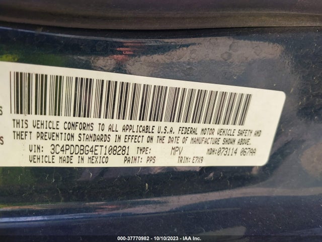Dodge Journey Sxt 2014 3C4PDDBG4ET108281 Image 9