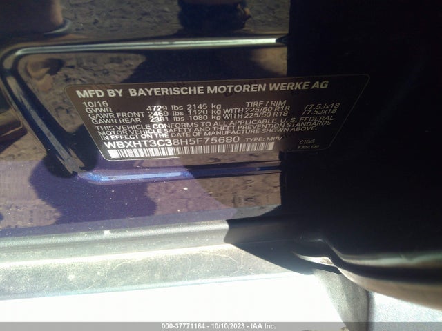 BMW X1 Xdrive28i 2017 WBXHT3C38H5F75680 Image 9