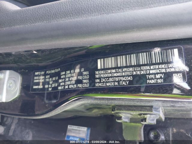 ZACCJBDT6FPB42043 Jeep Renegade Limited
