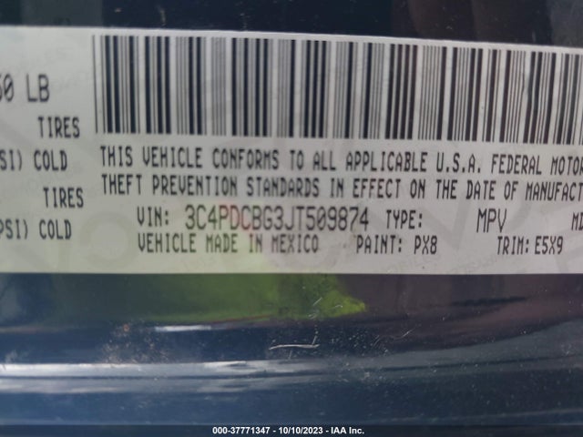 Dodge Journey Sxt 2018 3C4PDCBG3JT509874 Image 9