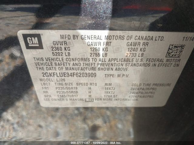 2GKFLUE34F6203909 GMC Terrain Denali