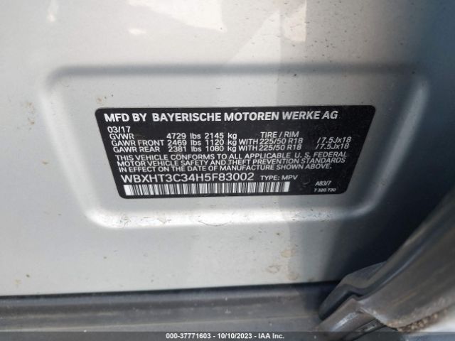 WBXHT3C34H5F83002 BMW X1 Xdrive28i