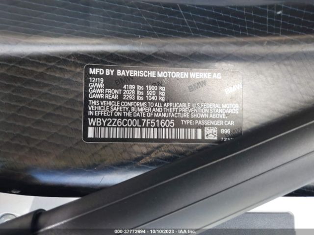 WBY2Z6C00L7F51605 BMW I8