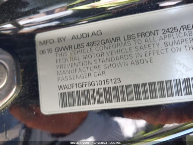 WAUF1GFF5G1015123 Audi S3 Prestige