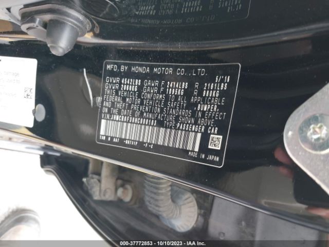 JHMCR6F38HC000103 Honda ACCORD HYBRID