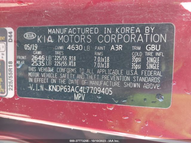 KNDP63AC4L7709405 KIA SPORTAGE S