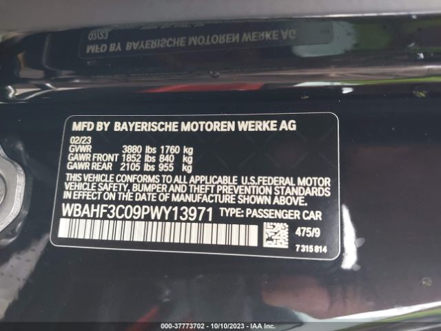 WBAHF3C09PWY13971 BMW Z4 Sdrive30i