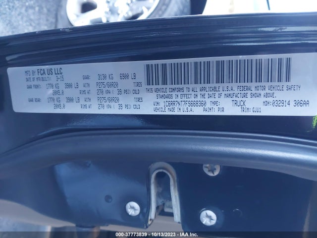 1C6RR7NT7FS668360 RAM 1500 Laramie