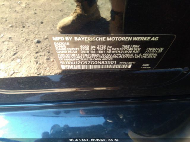 5UXKU2C57G0N83501 BMW X6 Xdrive35i