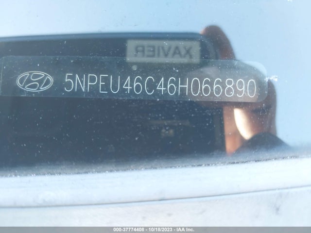 2006 HYUNDAI SONATA GLS VIN: 5NPEU46C46H066890