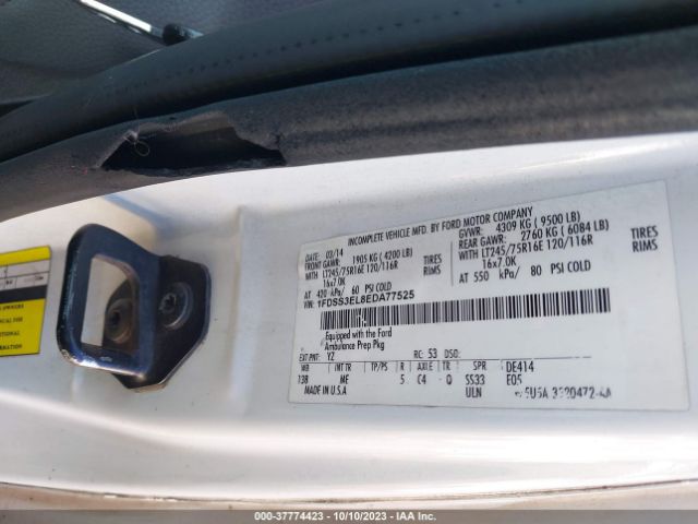 1FDSS3EL8EDA77525 Ford Econoline Cargo Van Commercial/recreational