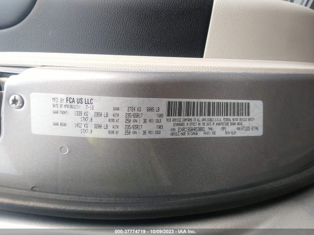 2C4RC1BG8HR538851 Chrysler Pacifica Touring-l