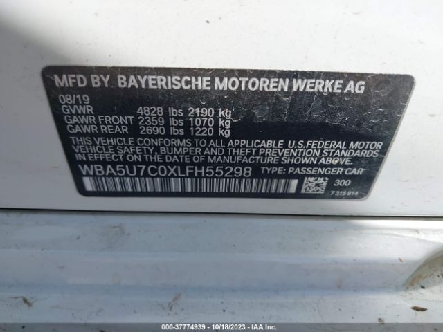 WBA5U7C0XLFH55298 BMW 3 Series M340i