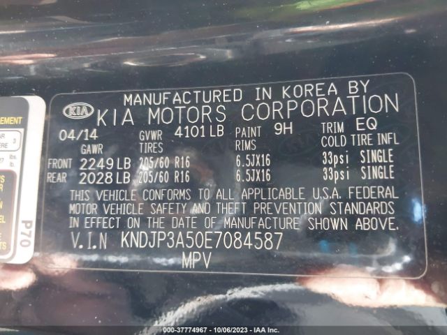 KNDJP3A50E7084587 KIA SOUL +