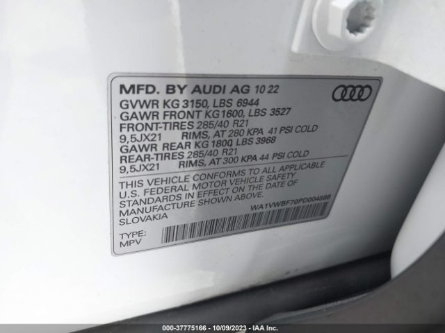 2023 AUDI SQ7 WA1VWBF70PD004566 Photo 8