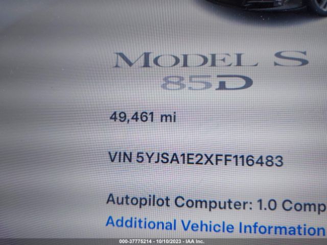 5YJSA1E2XFF116483 Tesla Model S 85d/70d/90d/p90d