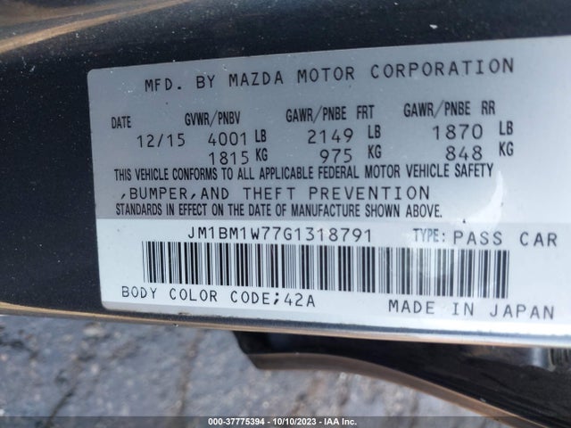 Mazda Mazda3 I Touring 2016 JM1BM1W77G1318791 Image 9