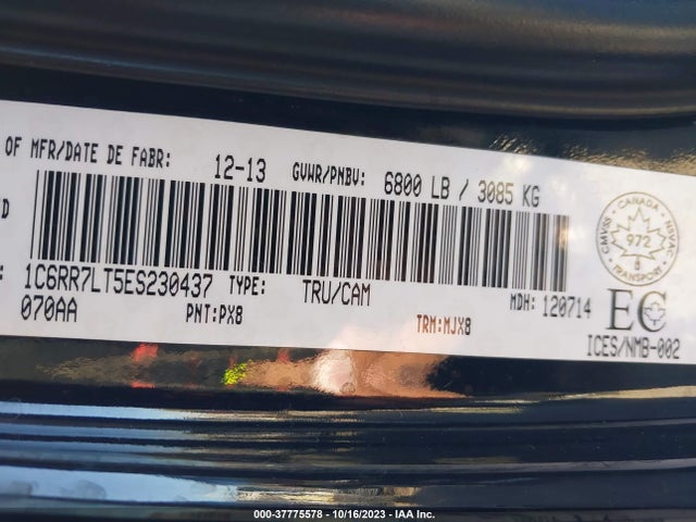 1C6RR7LT5ES230437 RAM 1500 Big Horn