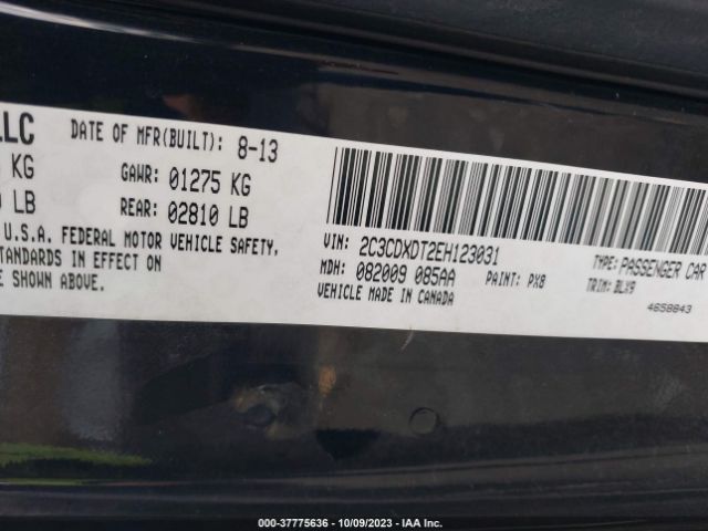 2C3CDXDT2EH123031 Dodge Charger Rt Plus