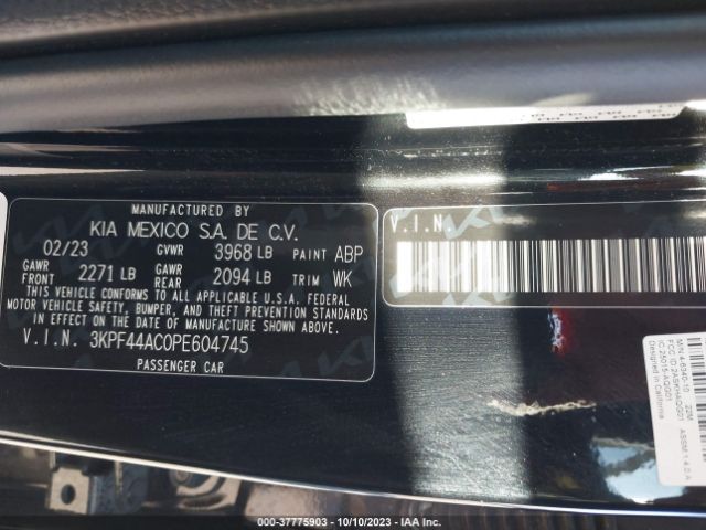 3KPF44AC0PE604745 KIA FORTE GT