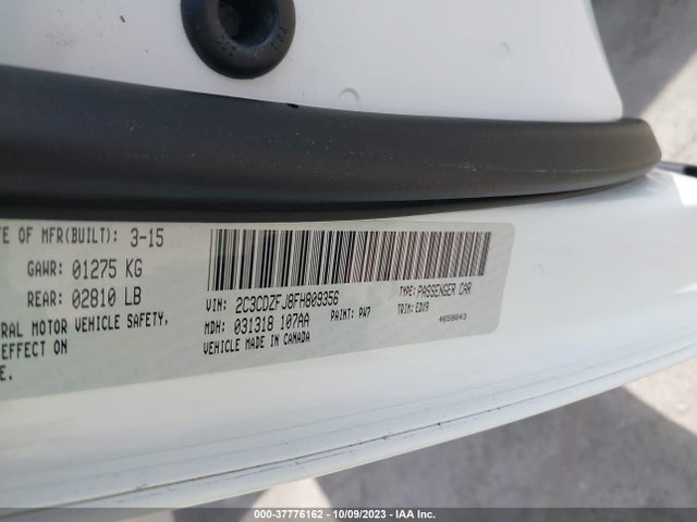 Dodge Challenger R/t Scat Pack 2015 2C3CDZFJ8FH809356 Image 9