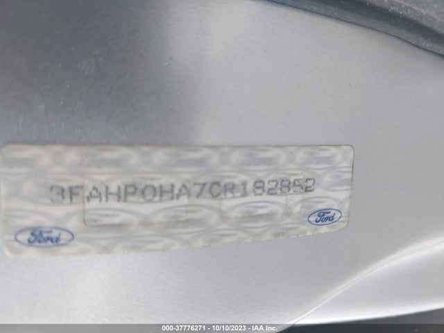 2012 FORD FUSION SE VIN: 3FAHP0HA7CR182852
