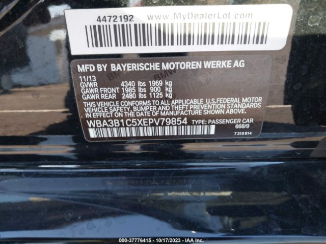 WBA3B1C5XEPV79854 BMW 3 Series 320i