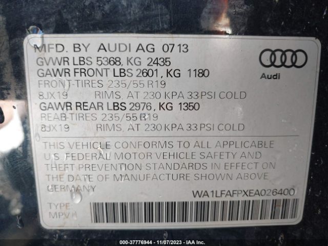 WA1LFAFPXEA026400 Audi Q5 Premium Plus