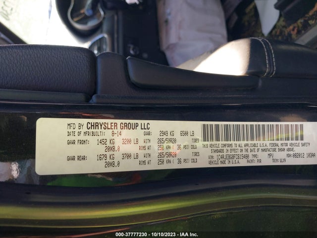 1C4RJEBG8FC615480 Jeep Grand Cherokee Limited