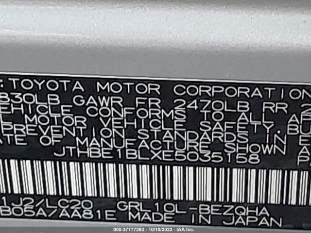 JTHBE1BLXE5035158 Lexus GS 350