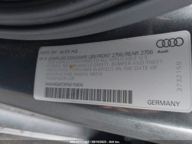 WAUHGAFC5FN015804 Audi A6 3.0t Prestige