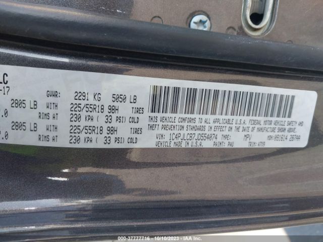 1C4PJLCB7JD554074 Jeep Cherokee Latitude
