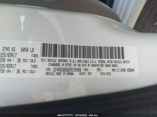 2C4RDGBG6ER239080 Dodge Grand Caravan Se