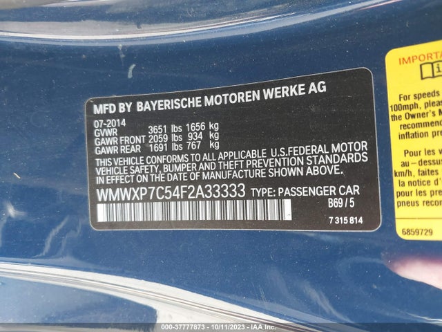 2015 MINI COOPER HARDTOP WMWXP7C54F2A33333 Photo 8