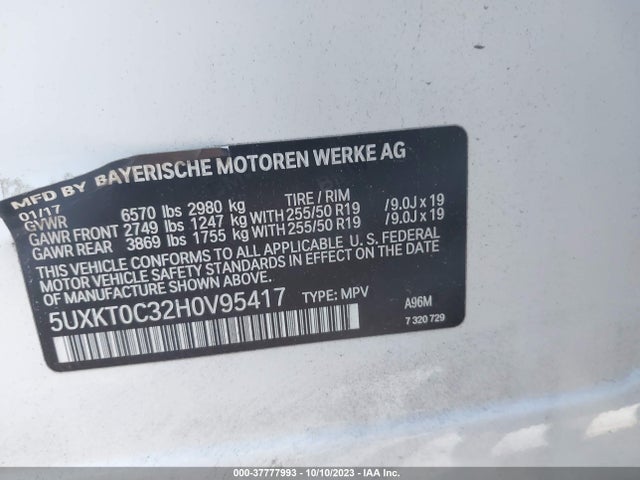 BMW X5 Xdrive40e Iperformance 2017 5UXKT0C32H0V95417 Image 9