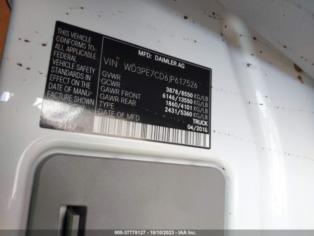 WD3PE7CD6JP617526 Mercedes-Benz SPRINTER CARGO VAN