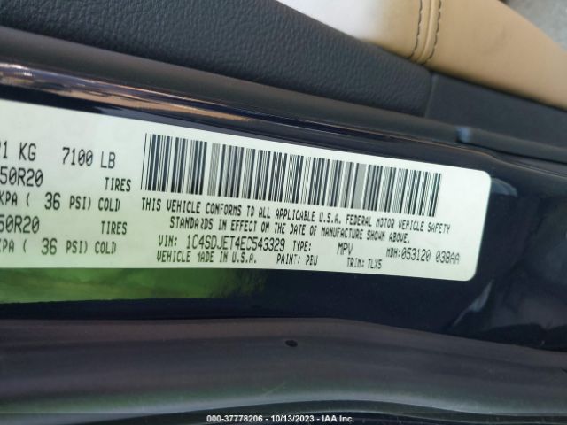 1C4SDJET4EC543329 Dodge Durango Citadel