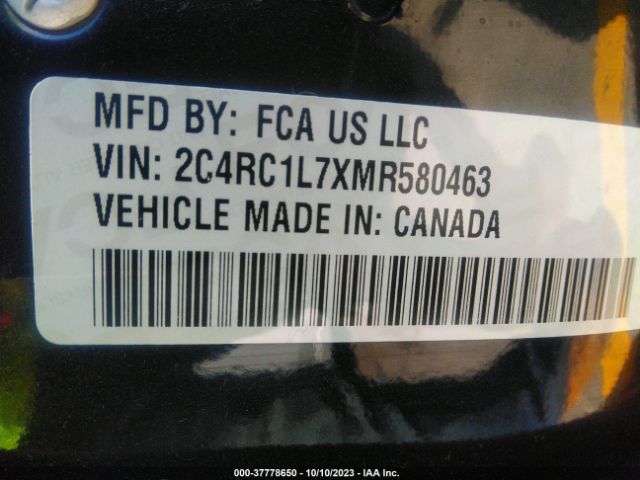 2C4RC1L7XMR580463 Chrysler Pacifica Hybrid Touring L