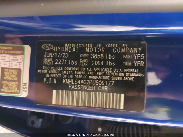Hyundai ELANTRA SEL 2023 KMHLS4AG2PU609177 Image 9
