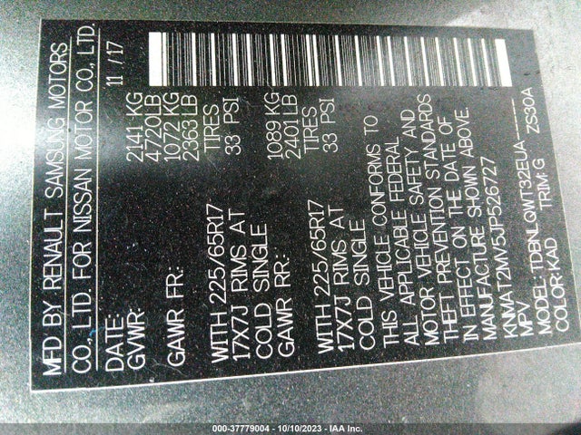 Nissan ROGUE SV 2018 KNMAT2MV5JP526727 Image 9