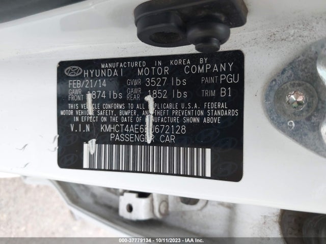 Hyundai ACCENT GLS 2014 KMHCT4AE6EU672128 Image 9