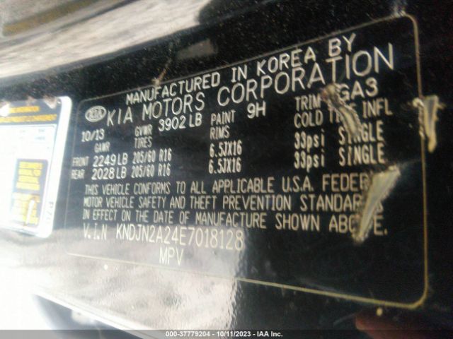 KNDJN2A24E7018128 KIA Soul Base