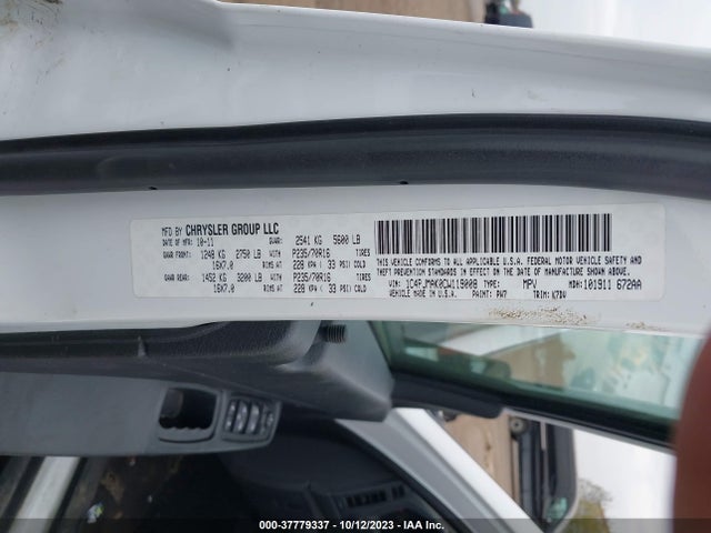2012 JEEP LIBERTY SPORT VIN: 1C4PJMAK0CW119008