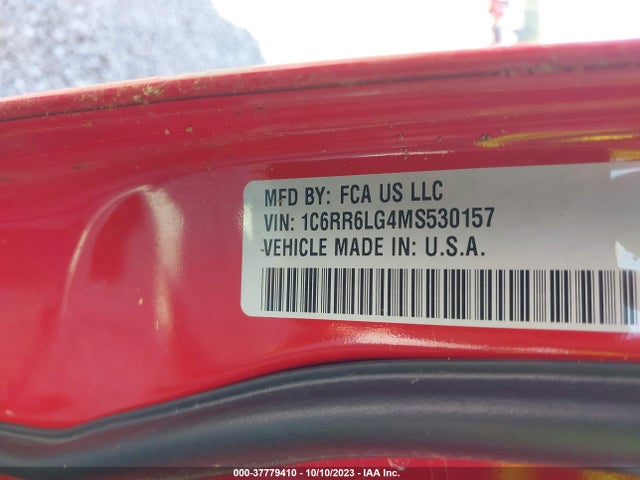 RAM 1500 Classic Slt/warlock 2021 1C6RR6LG4MS530157 Image 9