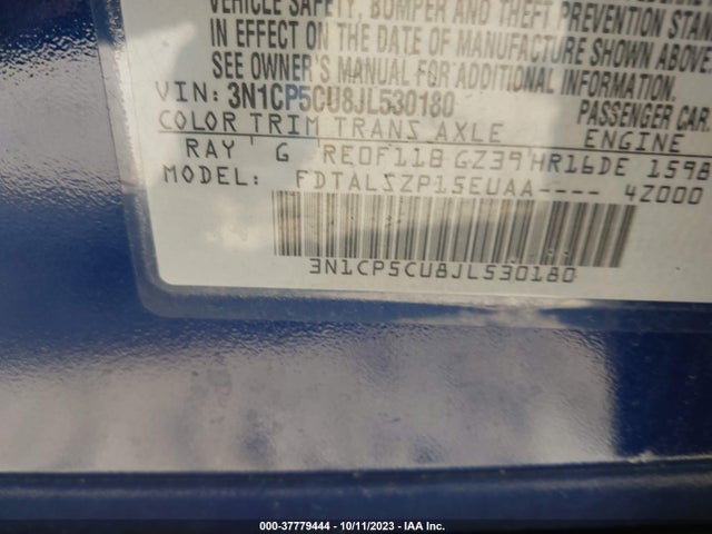 Nissan KICKS SV 2018 3N1CP5CU8JL530180 Image 9