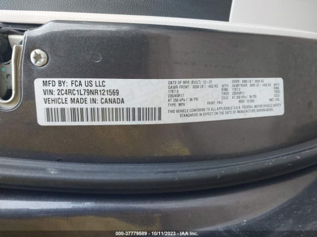 2C4RC1L79NR121569 Chrysler Pacifica Hybrid Touring L