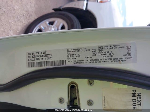 3C6UR5DL2NG365539 RAM 2500 Big Horn